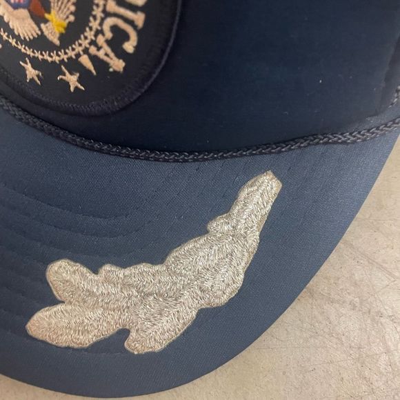 Vintage United States Scrambled Eggs Trucker Snapback Hat - Picture 4 of 7